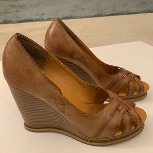 Nude 4.5 inch Wedges Heels